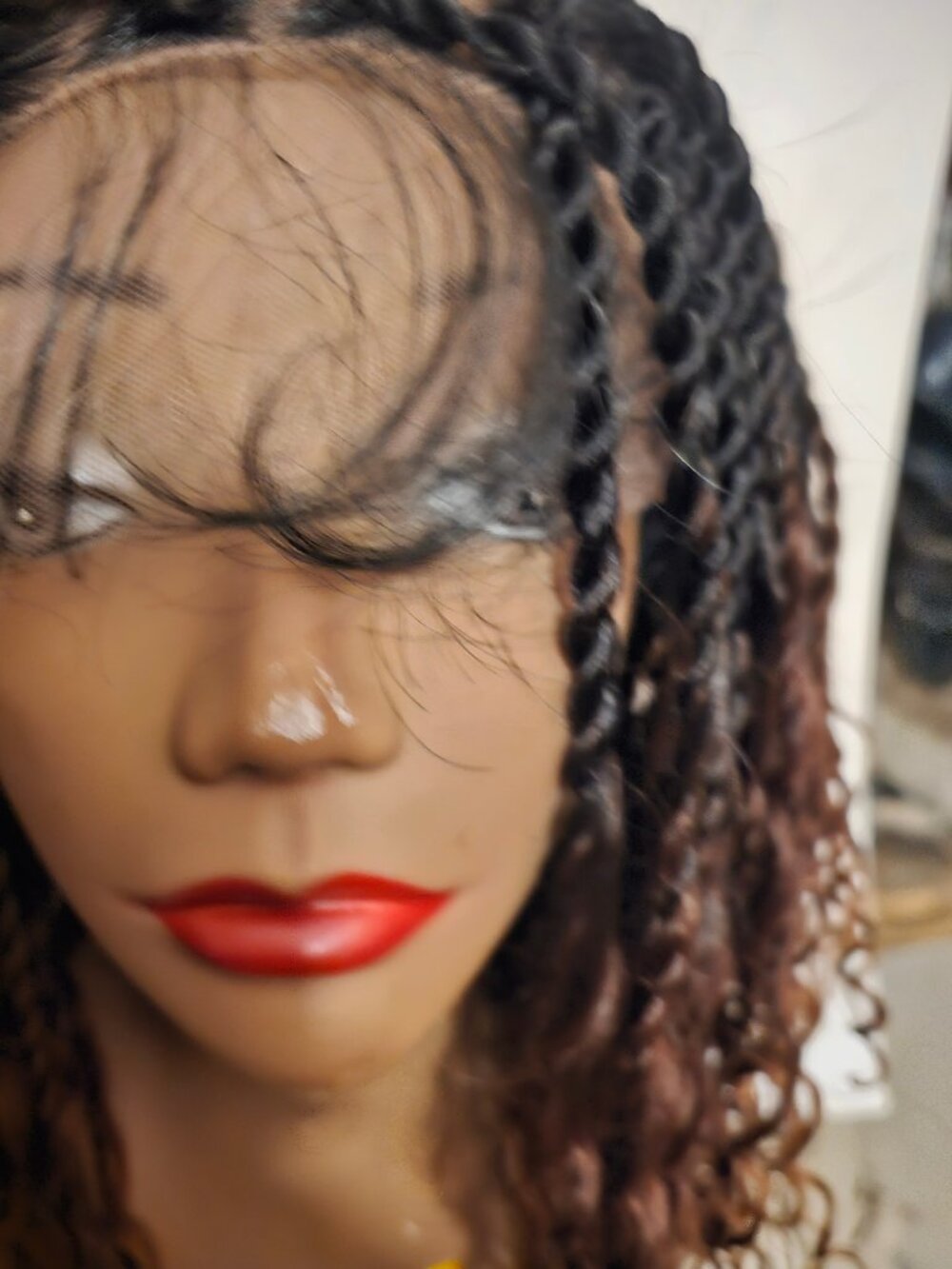 FULL LACE TWIST CROCHET KNOTTED WIG